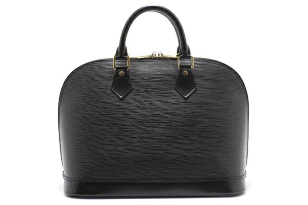 LOUIS VUITTON Alma Handbag Epi Leather Noir Black